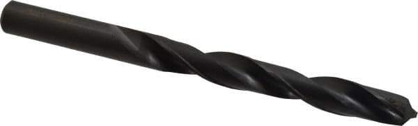 Hertel - 39/64" 118° High Speed Steel Jobber Drill - Oxide Finish, Right Hand Cut, Spiral Flute, Straight Shank, 7-1/8" OAL, Standard Point - Apex Tool & Supply