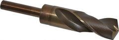 Hertel - 1-1/16" Drill, 135° Point, Cobalt Silver Deming & Reduced Shank Drill Bit - Apex Tool & Supply
