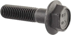 Value Collection - M10x1.50 Metric Coarse, 40mm Length Under Head, Hex Drive Flange Bolt - 35mm Thread Length, Grade 10.9 Alloy Steel, Smooth Flange, Phosphate & Oil Finish - Apex Tool & Supply