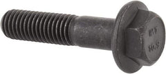 Value Collection - M10x1.50 Metric Coarse, 45mm Length Under Head, Hex Drive Flange Bolt - 35mm Thread Length, Grade 10.9 Alloy Steel, Smooth Flange, Phosphate & Oil Finish - Apex Tool & Supply