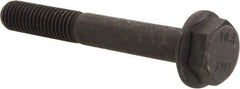 Value Collection - M8x1.25 Metric Coarse, 60mm Length Under Head, Hex Drive Flange Bolt - 30mm Thread Length, Grade 10.9 Alloy Steel, Smooth Flange, Phosphate & Oil Finish - Apex Tool & Supply