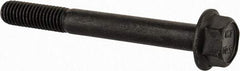 Value Collection - M8x1.25 Metric Coarse, 70mm Length Under Head, Hex Drive Flange Bolt - 30mm Thread Length, Grade 10.9 Alloy Steel, Smooth Flange, Phosphate & Oil Finish - Apex Tool & Supply