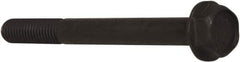 Value Collection - M8x1.25 Metric Coarse, 80mm Length Under Head, Hex Drive Flange Bolt - 30mm Thread Length, Grade 10.9 Alloy Steel, Smooth Flange, Phosphate & Oil Finish - Apex Tool & Supply