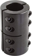 Climax Metal Products - 14mm Inside x 34mm Outside Diam, Two Piece Rigid Coupling without Keyway - 50mm Long - Apex Tool & Supply