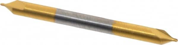 Hertel - #0 Plain Cut 60° Incl Angle Solid Carbide Combo Drill & Countersink - Apex Tool & Supply