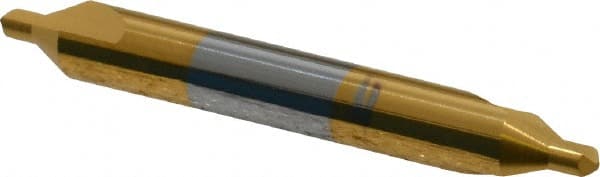 Hertel - #3 Plain Cut 60° Incl Angle Solid Carbide Combo Drill & Countersink - Apex Tool & Supply