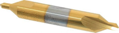 Hertel - #5 Plain Cut 60° Incl Angle Solid Carbide Combo Drill & Countersink - Apex Tool & Supply