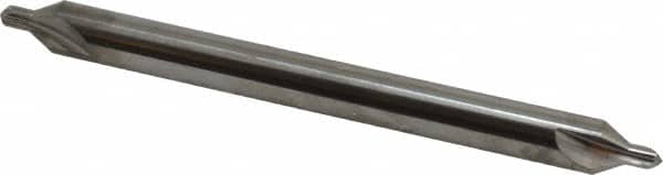 Hertel - #6 Plain Cut 60° Incl Angle Solid Carbide Combo Drill & Countersink - Apex Tool & Supply