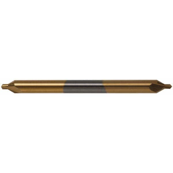 Hertel - #5 Plain Cut 60° Incl Angle Solid Carbide Combo Drill & Countersink - Apex Tool & Supply