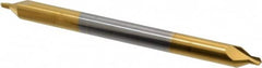Hertel - #4 Plain Cut 60° Incl Angle Solid Carbide Combo Drill & Countersink - Apex Tool & Supply