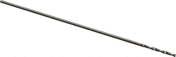 Hertel - #75 118° Solid Carbide Jobber Drill - Bright Finish, Right Hand Cut, Spiral Flute, Straight Shank, 7/8" OAL, Standard Point - Apex Tool & Supply