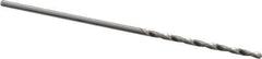 Hertel - #65 118° Solid Carbide Jobber Drill - Bright Finish, Right Hand Cut, Spiral Flute, Straight Shank, 1-1/8" OAL, Standard Point - Apex Tool & Supply