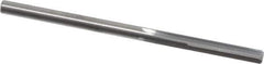 Hertel - 1/8" Solid Carbide 4 Flute Chucking Reamer - Straight Flute, 1/8" Straight Shank, 5/8" Flute Length, 2-1/4" OAL - Apex Tool & Supply