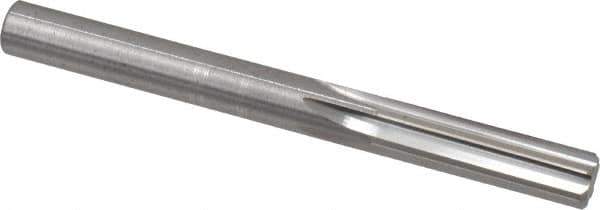 Hertel - 5/16" Solid Carbide 6 Flute Chucking Reamer - Straight Flute, 5/16" Straight Shank, 1-1/8" Flute Length, 3-1/4" OAL - Apex Tool & Supply