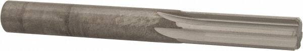 Hertel - 25/64" Solid Carbide 6 Flute Chucking Reamer - Straight Flute, 25/64" Straight Shank, 1-1/4" Flute Length, 3-1/2" OAL - Apex Tool & Supply