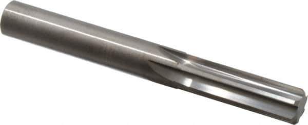 Hertel - 31/64" Solid Carbide 6 Flute Chucking Reamer - Straight Flute, 31/64" Straight Shank, 1-1/2" Flute Length, 4" OAL - Apex Tool & Supply