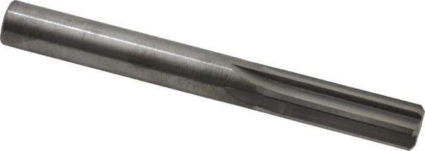 Hertel - Letter X Solid Carbide 6 Flute Chucking Reamer - Straight Flute, 0.397" Straight Shank, 1-1/4" Flute Length, 3-1/2" OAL - Apex Tool & Supply
