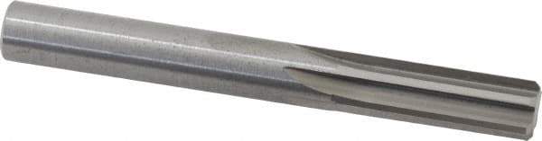 Hertel - Letter Z Solid Carbide 6 Flute Chucking Reamer - Straight Flute, 0.413" Straight Shank, 1-1/4" Flute Length, 3-1/2" OAL - Apex Tool & Supply