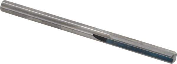 Hertel - #8 Solid Carbide 4 Flute Chucking Reamer - Straight Flute, 0.199" Straight Shank, 1" Flute Length, 3" OAL - Apex Tool & Supply