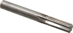 Hertel - 12.5mm Solid Carbide 6 Flute Chucking Reamer - Straight Flute, 0.4921" Straight Shank, 1-1/2" Flute Length, 4" OAL - Apex Tool & Supply