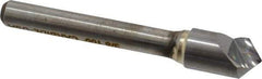 Hertel - 3/8" Head Diam, 1/4" Shank Diam, 1 Flute 100° Solid Carbide Countersink - Bright Finish, 2" OAL, Single End, Straight Shank, Right Hand Cut - Apex Tool & Supply