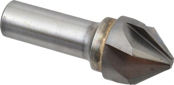 Hertel - 1-1/4" Head Diam, 3/4" Shank Diam, 6 Flute 90° Solid Carbide Countersink - Apex Tool & Supply