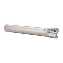 Seco - 1-1/4" Cut Diam, 0.669" Max Depth of Cut, 1" Shank Diam, 7.68" OAL, Indexable Square Shoulder End Mill - XO.X 1806.. Inserts, Cylindrical Shank, 90° Lead Angle, Through Coolant, Series Power Turbo - Apex Tool & Supply