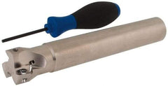 Seco - 1-1/2" Cut Diam, 0.669" Max Depth of Cut, 1-1/4" Shank Diam, 8.27" OAL, Indexable Square Shoulder End Mill - XO.X 1806.. Inserts, Cylindrical Shank, 90° Lead Angle, Through Coolant, Series Power Turbo - Apex Tool & Supply