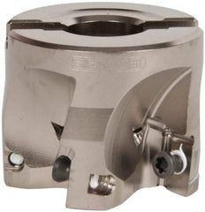 Seco - 5 Inserts, 2" Cut Diam, 3/4" Arbor Diam, 0.669" Max Depth of Cut, Indexable Square-Shoulder Face Mill - 0/90° Lead Angle, 1.575" High, XO.X 1806.. Insert Compatibility, Through Coolant, Series Power Turbo - Apex Tool & Supply