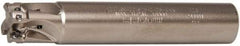 Seco - 5/8" Cut Diam, 0.197" Max Depth of Cut, 5/8" Shank Diam, 3.543" OAL, Indexable Square Shoulder End Mill - XO.X 0602 Inserts, Cylindrical Shank, 90° Lead Angle, Through Coolant, Series Nano Turbo - Apex Tool & Supply
