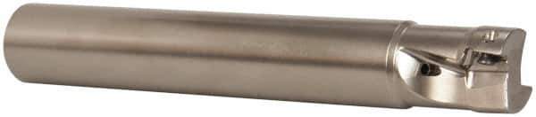 Seco - 1" Cut Diam, 0.433" Max Depth of Cut, 1" Shank Diam, 6.69" OAL, Indexable Square Shoulder End Mill - XO.X 1204.. Inserts, Cylindrical Shank, 90° Lead Angle, Through Coolant, Series Super Turbo - Apex Tool & Supply