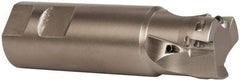 Seco - 1-1/4" Cut Diam, 0.433" Max Depth of Cut, 1-1/4" Shank Diam, 4-1/4" OAL, Indexable Square Shoulder End Mill - XO.X 1204.. Inserts, Weldon Shank, 90° Lead Angle, Through Coolant, Series Super Turbo - Apex Tool & Supply