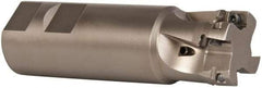 Seco - 1-1/4" Cut Diam, 0.433" Max Depth of Cut, 1-1/4" Shank Diam, 4-1/4" OAL, Indexable Square Shoulder End Mill - XO.X 1204.. Inserts, Weldon Shank, 90° Lead Angle, Through Coolant, Series Super Turbo - Apex Tool & Supply