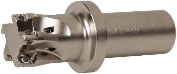 Seco - 1-1/2" Cut Diam, 0.433" Max Depth of Cut, 1-1/4" Shank Diam, 4.78" OAL, Indexable Square Shoulder End Mill - XO.X 1204.. Inserts, Weldon Shank, 90° Lead Angle, Through Coolant, Series Super Turbo - Apex Tool & Supply