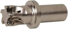 Seco - 1-1/2" Cut Diam, 0.433" Max Depth of Cut, 1-1/4" Shank Diam, 4.78" OAL, Indexable Square Shoulder End Mill - XO.X 1204.. Inserts, Weldon Shank, 90° Lead Angle, Through Coolant, Series Super Turbo - Apex Tool & Supply