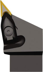 Seco - DVJN, Left Hand Cut, 93° Lead Angle, 20mm Shank Height x 20mm Shank Width, Negative Rake Indexable Turning Toolholder - 125mm OAL, VNMU 1304.. Insert Compatibility, Series Dual Clamp - Apex Tool & Supply