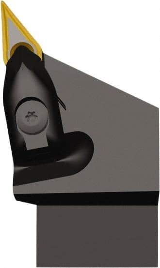 Seco - DVJN, Left Hand Cut, 93° Lead Angle, 16mm Shank Height x 16mm Shank Width, Negative Rake Indexable Turning Toolholder - 100mm OAL, VNMU 1304.. Insert Compatibility, Series Dual Clamp - Apex Tool & Supply