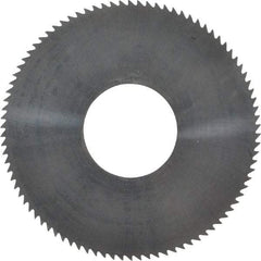 Made in USA - 1-3/4" Diam x 0.01" Blade Thickness x 5/8" Arbor Hole Diam, 90 Tooth Slitting and Slotting Saw - Arbor Connection, Solid Carbide, Concave Ground - Apex Tool & Supply
