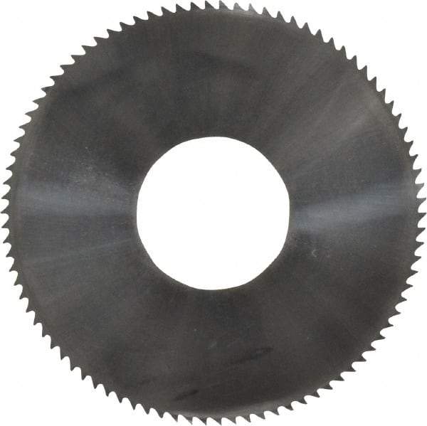 Made in USA - 1-3/4" Diam x 0.016" Blade Thickness x 5/8" Arbor Hole Diam, 90 Tooth Slitting and Slotting Saw - Arbor Connection, Solid Carbide, Concave Ground - Apex Tool & Supply