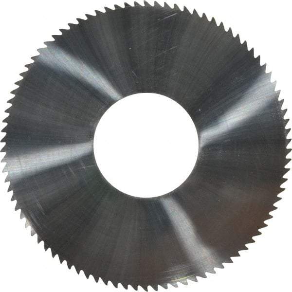 Made in USA - 1-3/4" Diam x 0.02" Blade Thickness x 5/8" Arbor Hole Diam, 90 Tooth Slitting and Slotting Saw - Arbor Connection, Solid Carbide, Concave Ground - Apex Tool & Supply