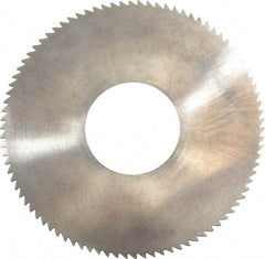 Made in USA - 1-3/4" Diam x 0.032" Blade Thickness x 5/8" Arbor Hole Diam, 90 Tooth Slitting and Slotting Saw - Arbor Connection, Solid Carbide, Concave Ground - Apex Tool & Supply