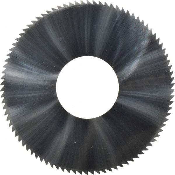 Made in USA - 1-3/4" Diam x 0.051" Blade Thickness x 5/8" Arbor Hole Diam, 90 Tooth Slitting and Slotting Saw - Arbor Connection, Solid Carbide, Concave Ground - Apex Tool & Supply