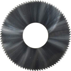 Made in USA - 1-3/4" Diam x 0.051" Blade Thickness x 5/8" Arbor Hole Diam, 90 Tooth Slitting and Slotting Saw - Arbor Connection, Solid Carbide, Concave Ground - Apex Tool & Supply