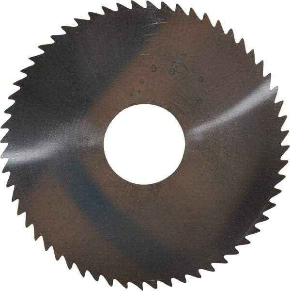 Made in USA - 2-1/4" Diam x 0.04" Blade Thickness x 5/8" Arbor Hole Diam, 60 Tooth Slitting and Slotting Saw - Arbor Connection, Solid Carbide, Concave Ground - Apex Tool & Supply