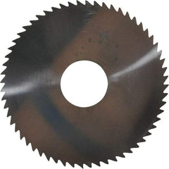 Made in USA - 2-1/4" Diam x 0.04" Blade Thickness x 5/8" Arbor Hole Diam, 60 Tooth Slitting and Slotting Saw - Arbor Connection, Solid Carbide, Concave Ground - Apex Tool & Supply