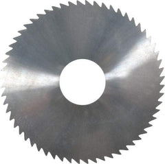 Made in USA - 2-1/4" Diam x 0.064" Blade Thickness x 5/8" Arbor Hole Diam, 60 Tooth Slitting and Slotting Saw - Arbor Connection, Solid Carbide, Concave Ground - Apex Tool & Supply