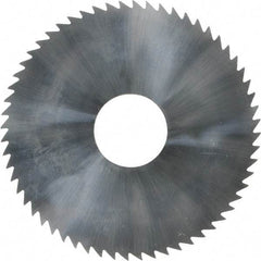 Made in USA - 2-1/4" Diam x 0.072" Blade Thickness x 5/8" Arbor Hole Diam, 60 Tooth Slitting and Slotting Saw - Arbor Connection, Solid Carbide, Concave Ground - Apex Tool & Supply