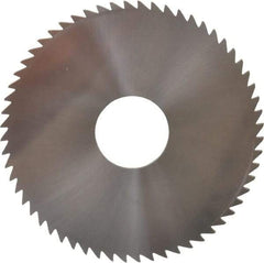 Made in USA - 2-1/4" Diam x 0.091" Blade Thickness x 5/8" Arbor Hole Diam, 60 Tooth Slitting and Slotting Saw - Arbor Connection, Solid Carbide, Concave Ground - Apex Tool & Supply