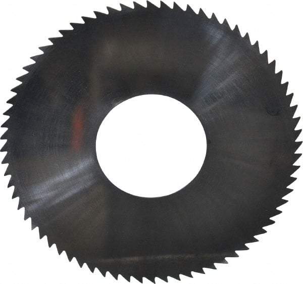 Made in USA - 2-3/4" Diam x 0.016" Blade Thickness x 1" Arbor Hole Diam, 72 Tooth Slitting and Slotting Saw - Arbor Connection, Solid Carbide, Concave Ground - Apex Tool & Supply