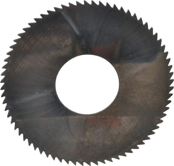 Made in USA - 2-3/4" Diam x 0.051" Blade Thickness x 1" Arbor Hole Diam, 72 Tooth Slitting and Slotting Saw - Arbor Connection, Solid Carbide, Concave Ground - Apex Tool & Supply
